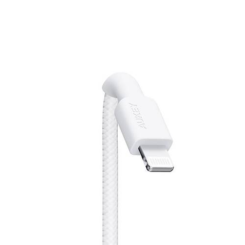 AUKEY CB-BAL7-WH NAYLON �RG�L� USB-A L�GHTN�NG KABLOSU 0.9MT