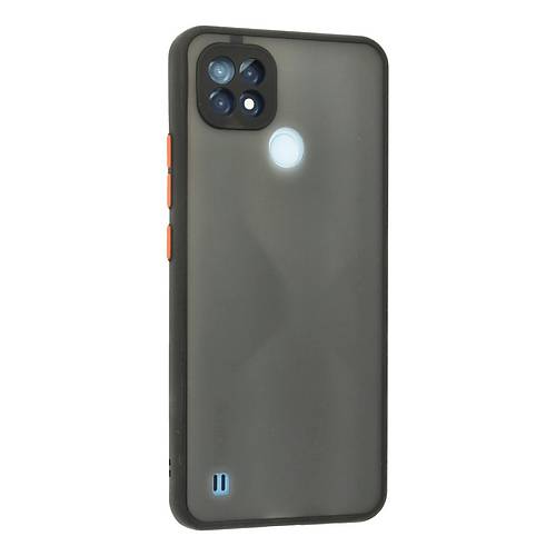 Realme C21 K�l�f Montreal Silikon Kapak - Siyah
