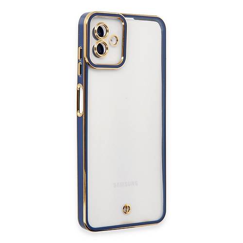 Galaxy A04 K�l�f Liva Lens Silikon - Mavi