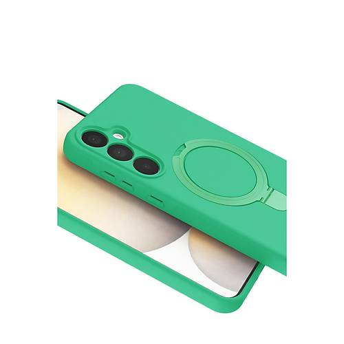 Galaxy A55 5G Regal Magsafe Standl� Kapak - Ye�il