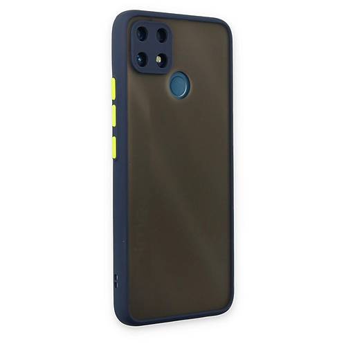 Realme C25 K�l�f Montreal Silikon Kapak - Lacivert