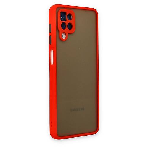 Galaxy A12 K�l�f Montreal Silikon Kapak - K�rm�z�
