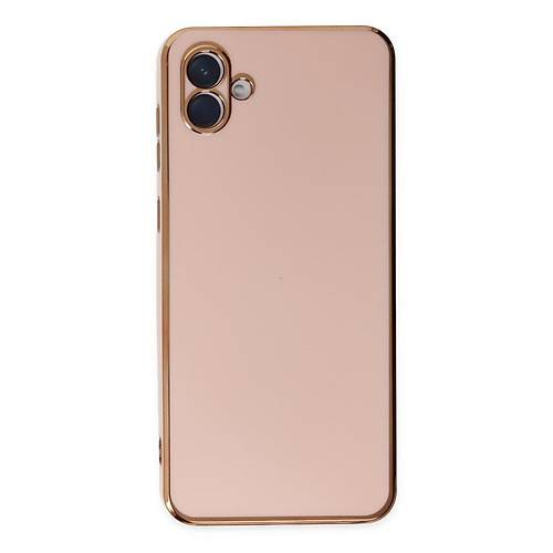 Galaxy A04 K�l�f Volet Silikon - Pembe