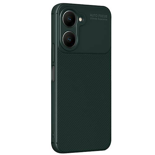 Y18 K�l�f Auto Focus Karbon Kapak - Koyu Ye�il