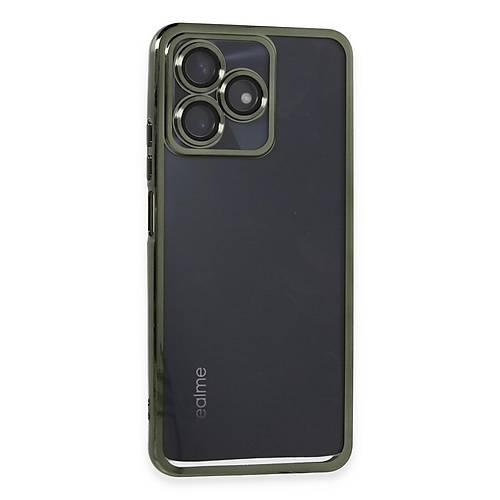 Realme C53 K�l�f Razer Lensli Silikon - Ye�il
