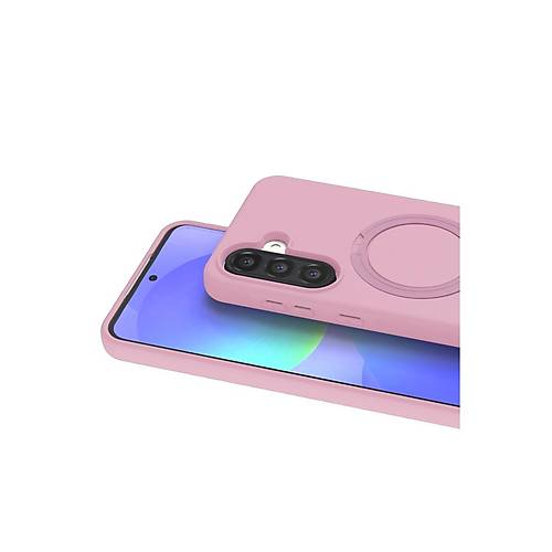 Galaxy A37 5G Regal Magsafe Standl� Kapak - A��k Pembe
