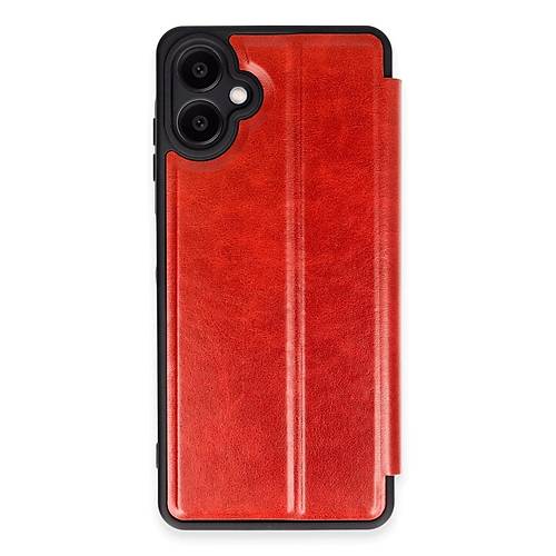 Galaxy A06 K�l�f Flip Cover - K�rm�z�