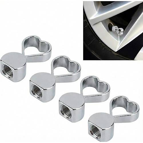 Kalpli Al�minyum Sibop Kapa�� 4'l� Set Krom