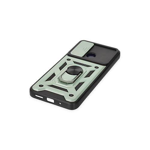 Redmi 10C K�l�f Pars Lens Y�z�kl� Silikon - Ye�il