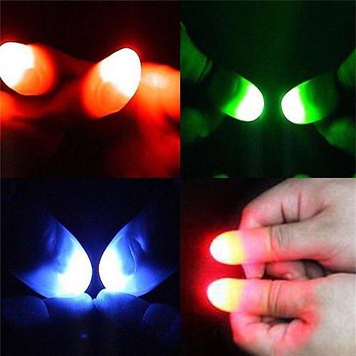 Led I��kl� Renkli Sihirli Parmak I��kl� Parmak �aka Parmak 1 Adet