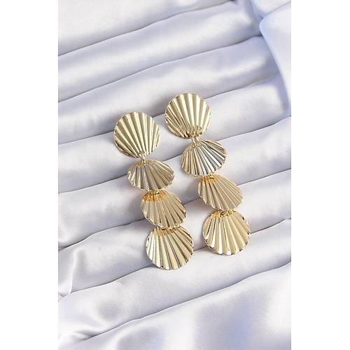 Pirin� Gold Renk Deniz Kabu�u Model Sallant�l� K�pe