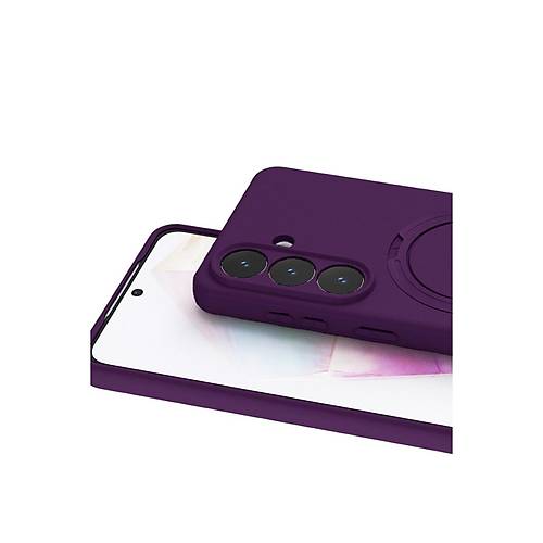 Galaxy S26 Regal Magsafe Standl� Kapak - Derin Mor