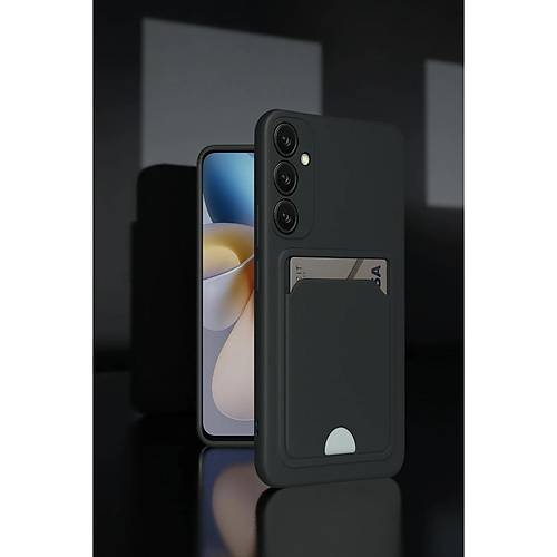 Galaxy A55 5G K�l�f Kelvin Kartvizitli Silikon - Lacivert