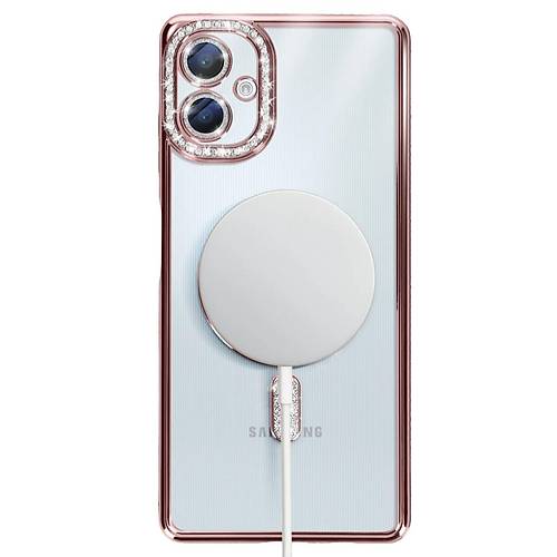 Galaxy A06 Joke Simli Magneticsafe K�l�f - Pembe