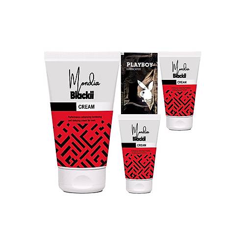 Blackii 3 Ad. Erkeklere �zel En Boy �ap Zaman Kat�l�k 3 farkl� �zellikli Penisinize Bak�m Krem + Jel
