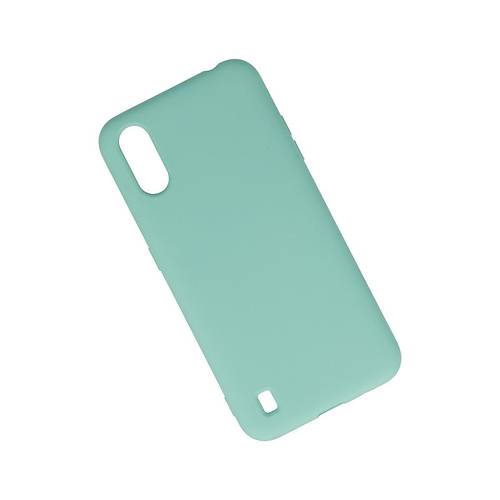 Galaxy A01 K�l�f Nano i�i Kadife Silikon - Turkuaz