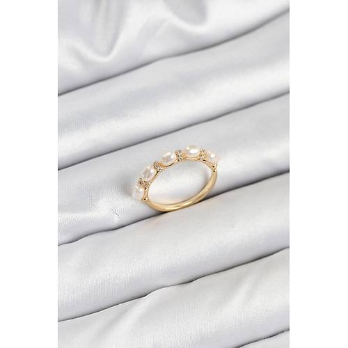 Pirin� Gold Renk S�ral� �ncili Kad�n Y�z�k