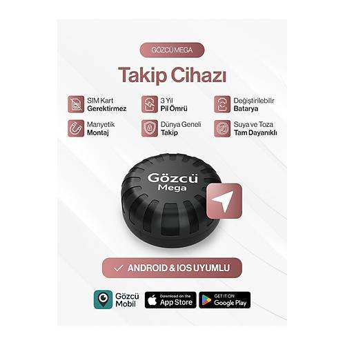 G�zc� Mega (SIM Kart gerektirmez, IP68, 5 Y�l Pil)