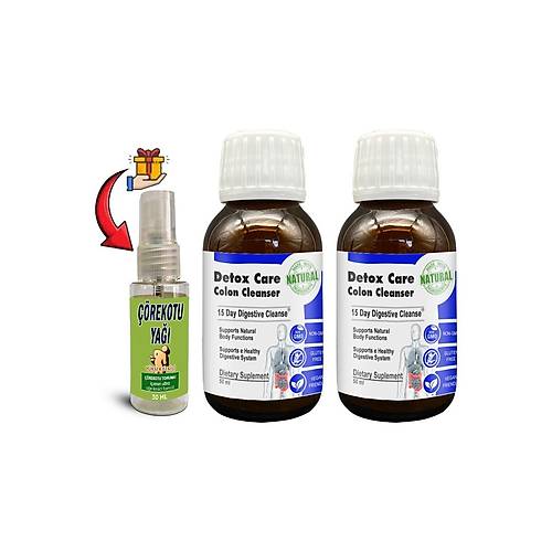 Detox Care 2 Kutu 15 G�nl�k Pratik �urup Form�l� + ��rek Otu Masaj Ya�� 30 ml