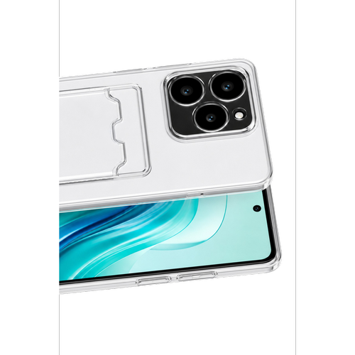 Realme C61 K�l�f Kart �effaf Silikon - �effaf