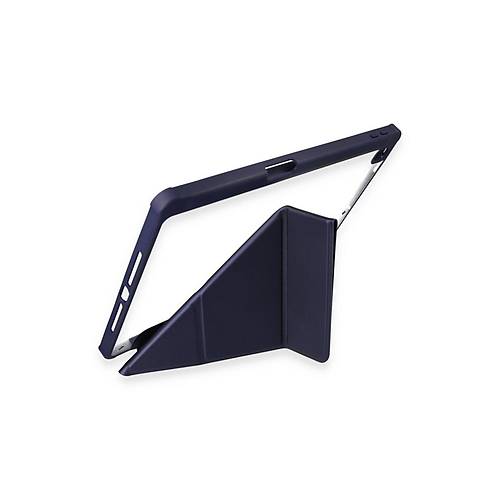 iPad 10.2 (8.nesil) K�l�f Kalemlikli Hugo Tablet K�l�f� - Lacivert