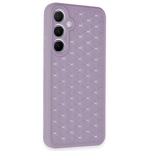 Galaxy A25 5G K�l�f Petek Silikon Kapak - Lila