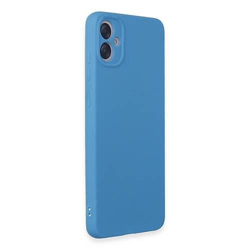 Galaxy A05 K�l�f First Silikon - Mavi