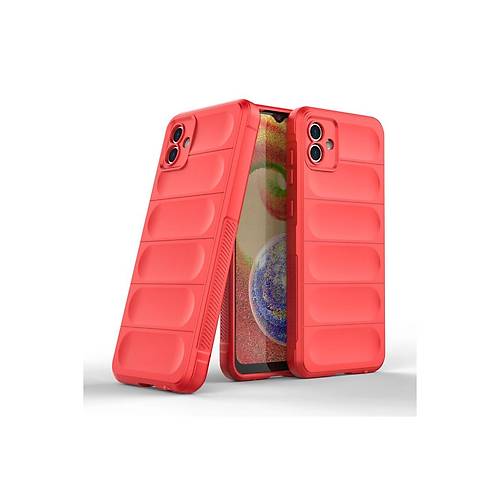 Galaxy A04E K�l�f Optimum Silikon - K�rm�z�