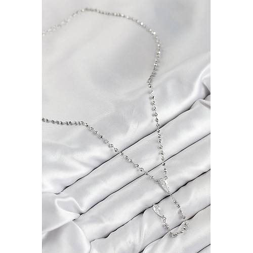 Pirin� Zirkon Ta�l� G�m�� Renk Kad�n Y Kolye