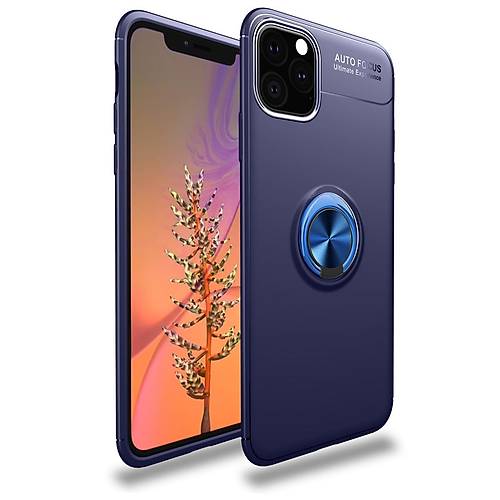 iPhone 11 Pro K�l�f Range Y�z�kl� Silikon - Mavi