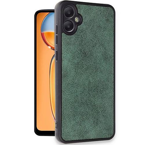 Galaxy A05 K�l�f Aras Deri Kapak - Koyu Ye�il