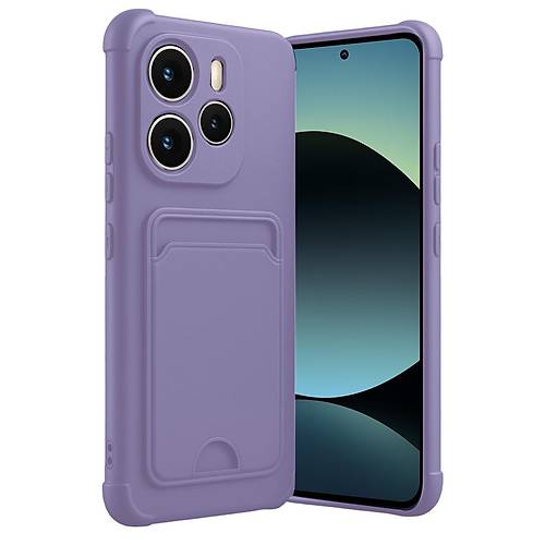 Redmi Note 14 4G Kelvin Kartvizitli Silikon - Lila