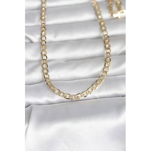 CM 14K Gold Renk Kal�n Zincir Model 60 cm Kad�n Kolye