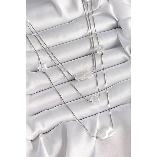 Pirin� G�m�� Renk Ezme �nci Model �oklu Kad�n Kolye