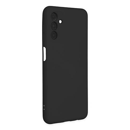 Galaxy A04S K�l�f Nano i�i Kadife Silikon - Siyah