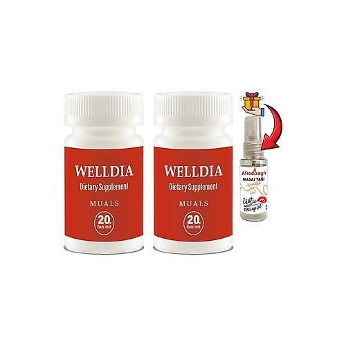 Welldia Prost Pro Caps 2 Kutu Erkeklere �zel form�ll� 20li Takviyelik Kaps�ller + Afrodizayn Ya��