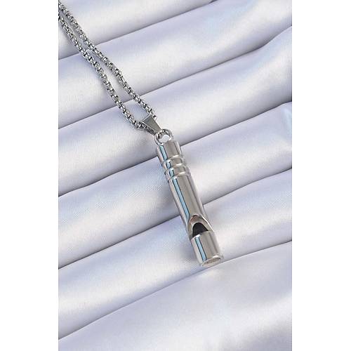 Acil Durum D�d��� 316L �elik Kararma Yapmaz Y�ksek Desibel Kolye Unisex