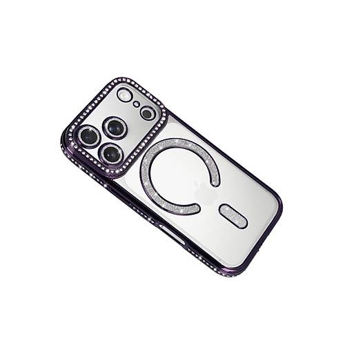iPhone 17 Pro Max Joke Simli Magneticsafe K�l�f - Derin Mor