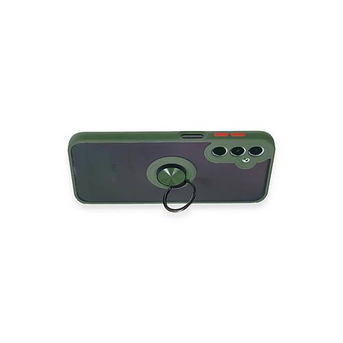 Galaxy A24 4G K�l�f Montreal Y�z�kl� Silikon Kapak - Ye�il