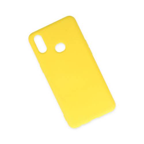 Galaxy A10S K�l�f Nano i�i Kadife Silikon - Sar�