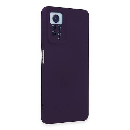 Redmi Note 12 Pro 4G K�l�f Nano i�i Kadife Silikon - Mor
