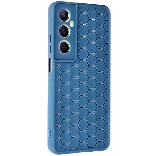 Realme C65 K�l�f Petek Silikon Kapak - Mavi