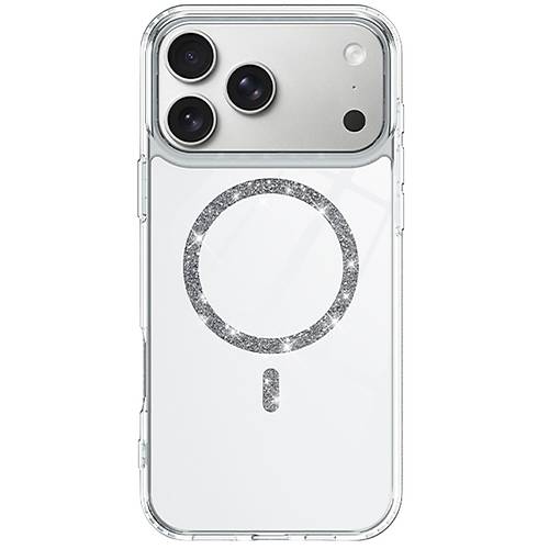 iPhone 17 Pro Live Diamond Magsafe Kapak - �effaf