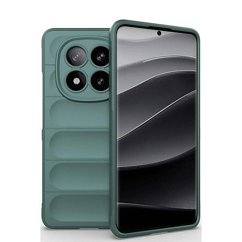 Redmi Note 14 Pro 5G K�l�f Optimum Silikon - Koyu Ye�il