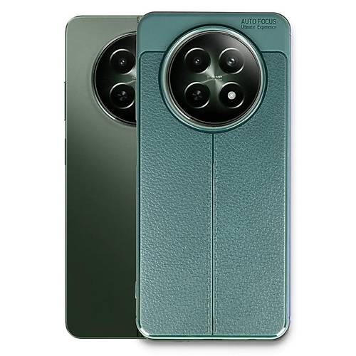 Realme 12 5G K�l�f Auto Focus Kapak - Koyu Ye�il