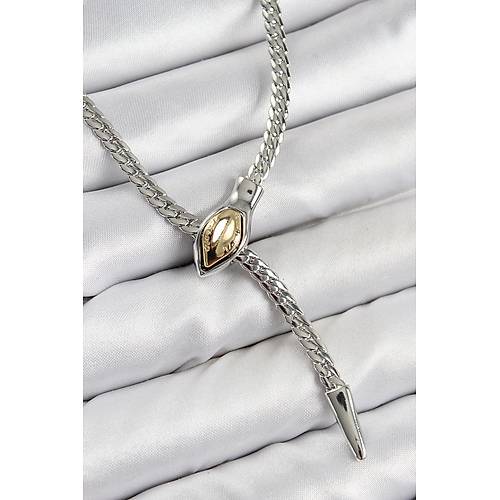 Pirin� Asans�rl� Y�lan Model G�m�� Renk Kad�n Kolye