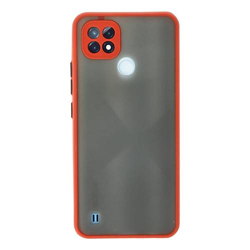 Realme C21 K�l�f Montreal Silikon Kapak - K�rm�z�