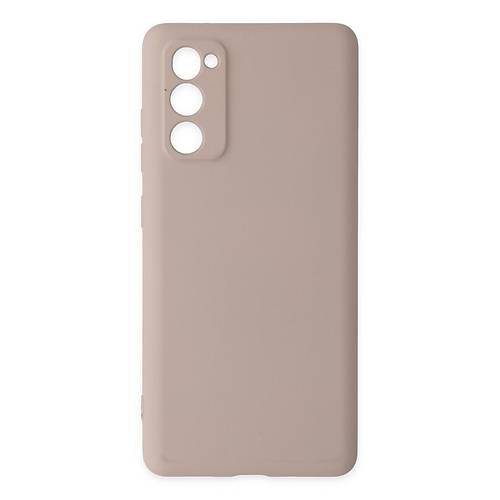 Galaxy S20 FE K�l�f Nano i�i Kadife Silikon - Pudra