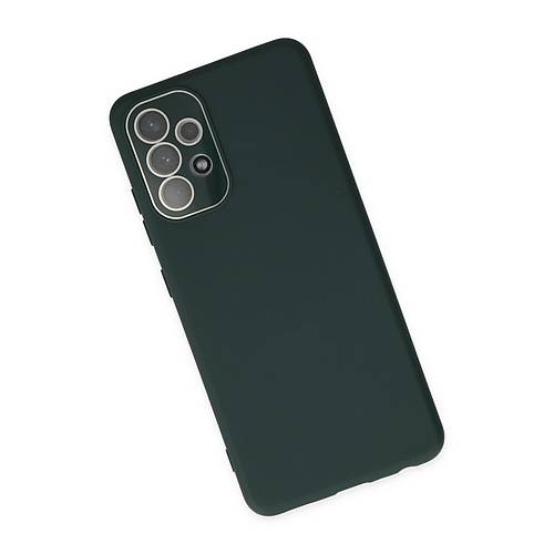 Galaxy A53 5G K�l�f Lansman Glass Kapak - Koyu Ye�il