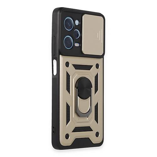Redmi Note 12 Pro 5G K�l�f Pars Lens Y�z�kl� Silikon - Gold